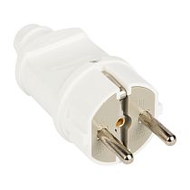 Вилка прямая с/з бел. 16А 250В EKF PROxima Вилка прямая с/з бел. 16А 250В EKF PROxima