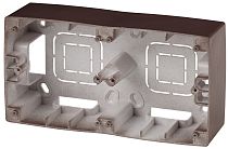 Коробка ЭРА 12 12-6102-13 бронза для накладного монтажа механизмов двойная