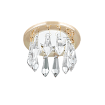 Светильник Gauss Brilliance PT002, Кристалл/Золото, Gu5.3 1/30