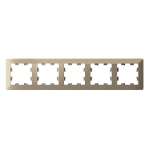 ATLASDESIGN AIR 5-постовая РАМКА, ШАМПАНЬ/дымчатый белый