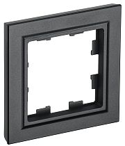 BRITE Рамка 1-местная РУ-1-БрЧ черный  IEK