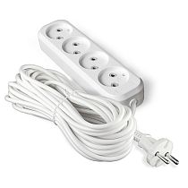 Удлинитель Е-204 ПВС 2*0,75 4 гнезда без заземления 10м UNIVERSAL