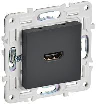 SKANDY Розетка HDMI SK-H01G графит IEK SKANDY Розетка HDMI SK-H01G графит IEK