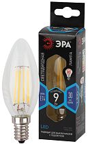 Лампа светодиодная ЭРА F-LED B35-9w-840-E14 филамент свеча нейтральный белый свет