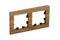 AtlasDesign Nature Дерево Бамбук Рамка 2-постовая  (Schneider Electric) Systeme Electric (Schneider Electric)