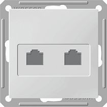 Wessen 59 Белый Розетка компьютерная двойная RJ45 категория 5e Systeme Electric (Schneider Electric)