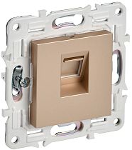 SKANDY Розетка компьютерная RJ45 кат.6 SK-K02Sa песочный IEK