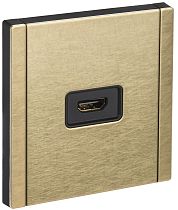 FORTE&PIANO Розетка HDMI FP640M металл шампань IEK