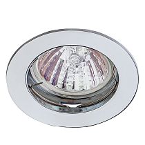 Светильник встраиваемый ЭРА KL1 SN литой  простой MR16,12V, 50W сатин никель