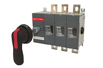 Рубильник ВНК-39-2 3П 800А с выносной фронтальной ручкой управления и переходником 185 мм  TDM