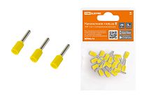 Наконечник-гильза Е1008 1мм2 с изолированным фланцем (20шт)  TDM