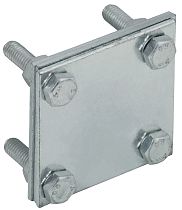 Зажим крестообразный с разделителем полоса-полоса 40мм оцинкованная сталь HDZ IEK