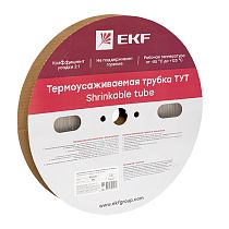 Термоусаживаемая трубка ТУТ 4/2 прозрачная рулон EKF