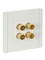 FORTE&PIANO Аудиорозетка 4-местная FP239 белый IEK