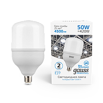 Лампа светодиодная Gauss Elementary T140 E27 50Вт 4500lm 180-240V 6500K