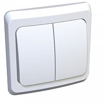 ЭТЮД скрытая установка Белый Выключатель 2 клавишный Systeme Electric (Schneider Electric)