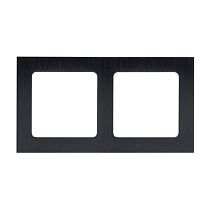 Стокгольм Рамка 2-местная металлическая черная  EKF PROxima