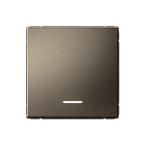 ArtGallery Мокко Выключатель одноклавишный, с подсветкой, сх.1а, 10АХ, механизм Systeme Electric (Schneider Electric)