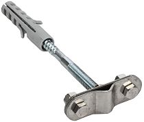 Держатель проводника круглого 6-10мм L=160 мм бетонный фасад оцинкованная сталь TD IEK