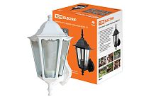 Светильник 6060-21 садово-парковый шестигранник, 60Вт, вверх, белый TDM