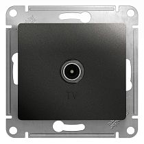 Glossa Антрацит Розетка TV оконечная 1DB Systeme Electric (Schneider Electric)