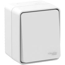 AtlasDesign Profi IP54 О/У 1-клавишный ПЕРЕКЛЮЧАТЕЛЬ 10 АХ, БЕЛЫЙ, Россия Systeme Electric (Schneider Electric)