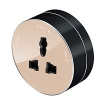 MultiTrack Розетка универсальная круглая 13А/250В Песочный