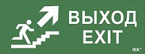 Этикетка самоклеящаяся "Выход/лестница вверх/фигура" ДПА IP20/54  IEK