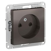 AtlasDesign Мокко Розетка без заземления со шторками 16А Systeme Electric (Schneider Electric)