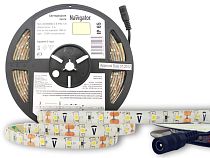 Лента светодиодная Navigator NLS-3528WW60-4.8-IP65-12V R5 4.8Вт/м уп. 5м Лента светодиодная Navigator NLS-3528WW60-4.8-IP65-12V R5 4.8Вт/м уп. 5м