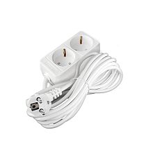 Удлинитель бытовой 2200 Вт 10А IP20 2 гнезда ПВС с заземлением 5м Союз