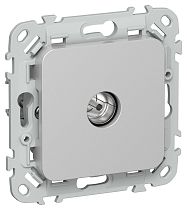 FLITE Розетка TV экранированная оконечная тип M РТВм-1-1-1-ФлА алюминий IEK