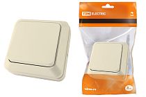 Выключатель 1-кл. открытой установки IP20 10А, сл. кость "Ладога"  TDM