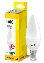 Лампа светодиодная ALFA C35 свеча 10Вт 230В 4000К E14  IEK