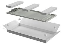 Панель задняя ITK LINEA N 600мм для шкафа 28U серая IEK