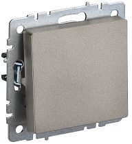 BRITE Выключатель 1-клавишный 10А ВС10-1-0-БрШ шампань  IEK