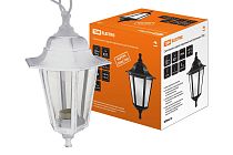 Светильник садово-парковый НСУ 06-60-001 шестигранник, подвес, пластик, белый  TDM