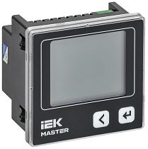 Амперметр цифровой щитовой трехфазный RS-485 72х72 LCD MASTER IEK Амперметр цифровой щитовой трехфазный RS-485 72х72 LCD MASTER IEK