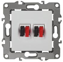 Розетка ЭРА 12 12-3112-01 белый двойная аудио стерео Розетка ЭРА 12 12-3112-01 белый двойная аудио стерео