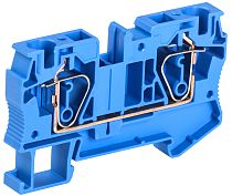 Клемма пружинная КПИ 2в-6 57А синяя  IEK