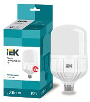 Лампа светодиодная HP 30Вт 230В 4000К E27  IEK