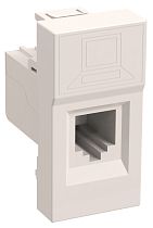 РКИ-10-00-П Розетка информационная RJ-45 UTP категория 5e (на 1 модуль) ПРАЙМЕР белая  IEK