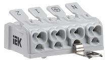 Клемма пружинная соединительная КСПнз4-2L+N+PE  IEK