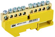 Шина PE "земля" на DIN-изоляторах ШНИ-8х12-10-Д-Ж  IEK