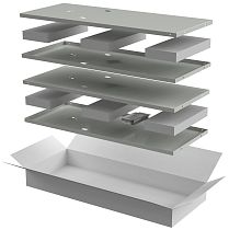 Комплект стенок боковых ITK LINEA N 1000мм для шкафа 18U серый IEK