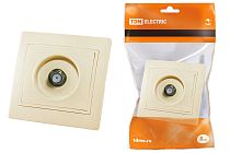 Розетка телевизионная типа F (SAT) сл. кость "Таймыр"  TDM