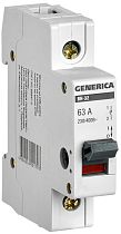 Выключатель нагрузки однополюсный ВН-32 63А GENERICA IEK