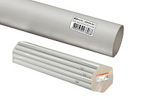 Труба гладкая жесткая ПВХ d 16 (104 м) длина 2 м индивид. штрихкод, серая  TDM
