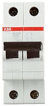 Двухполюсный автоматический выключатель SH202 C50  ABB