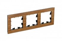 AtlasDesign Nature Дерево Бамбук Рамка 3-постовая  (Schneider Electric) Systeme Electric (Schneider Electric)